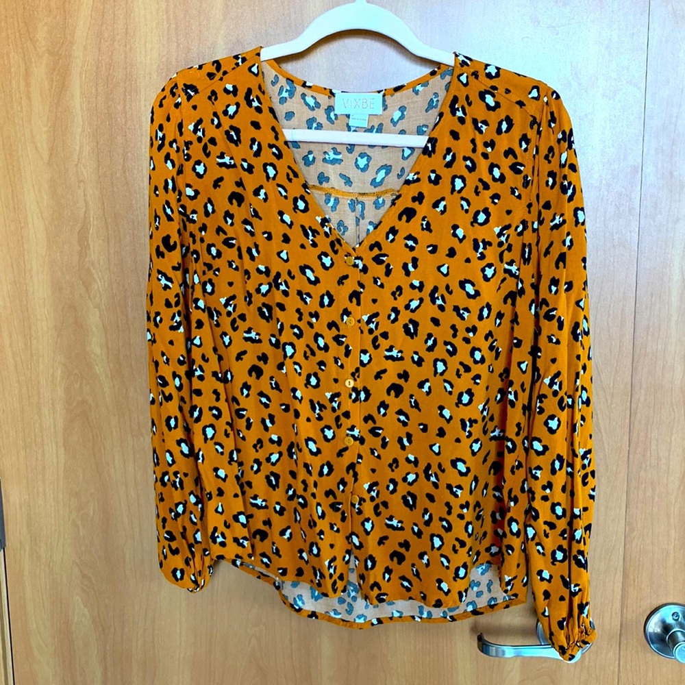 Cheetah Print Button Up